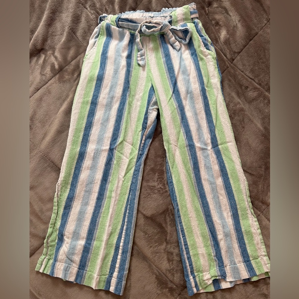 Cozy Striped Flowy Bottoms
